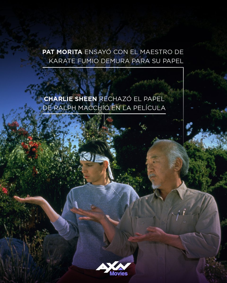 axnmovies_es's tweet photo. Ralph Macchio y Pat Morita, nuestra pareja de karatecas favorita. 👏
Hoy tienes clase con el Señor Miyagi en #AXNMovies: 👉 #KarateKidII - 16:10h
👉 #KarateKidIII - 18:00h
#NosGustaElCine https://t.co/JuYxNBt4Zp
