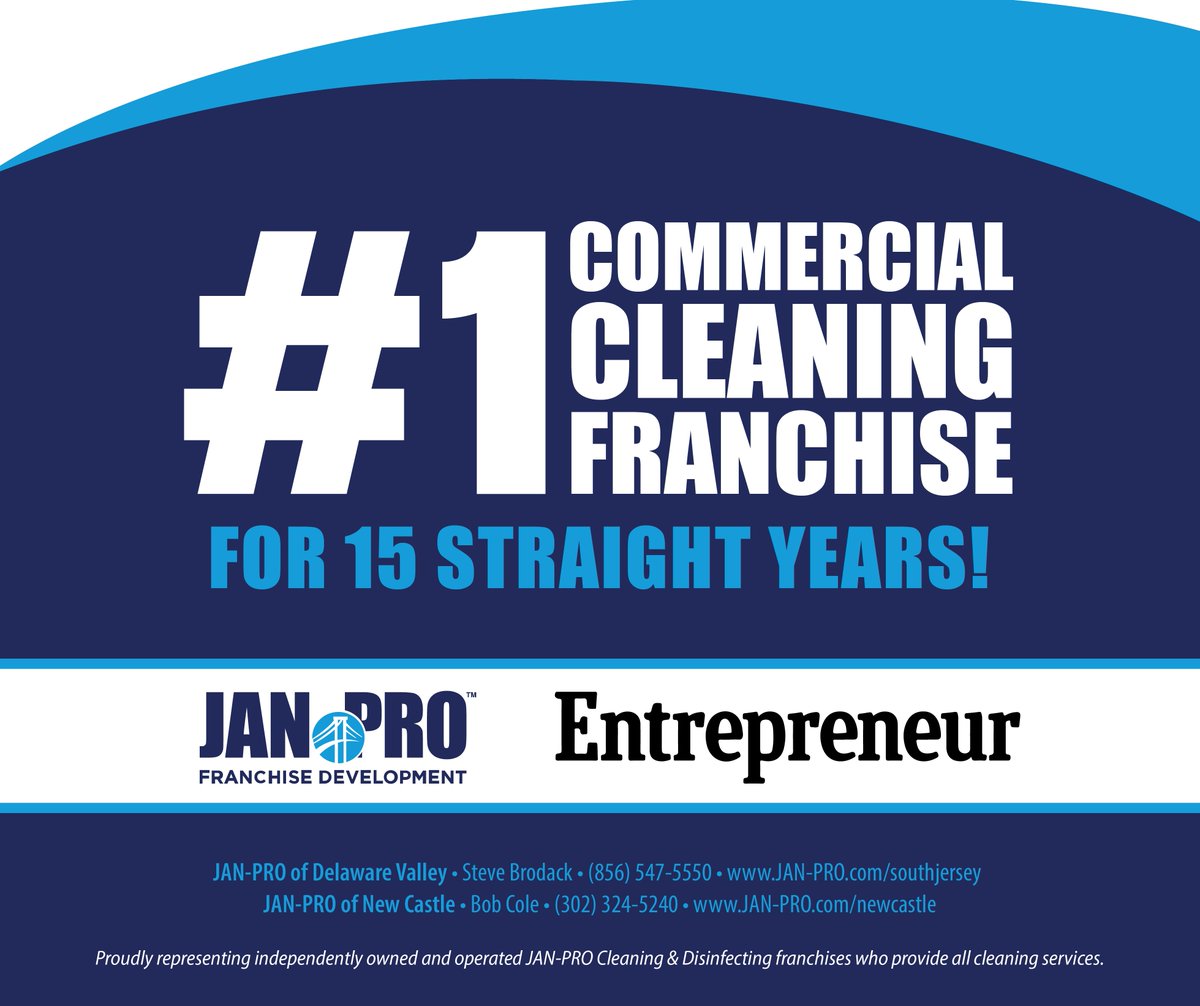 JanProNewCastle's tweet photo. See why we are #1, try a JAN-PRO Franchise Development for your cleaning needs. Learn more at https://t.co/jHXOip6JRT https://t.co/FJZIA2PnFI
