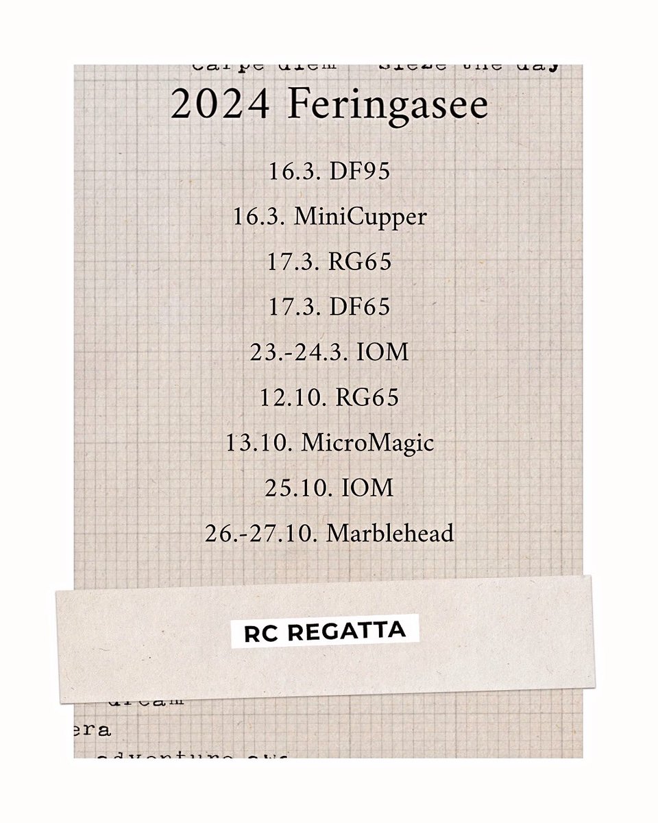 Save the date. #regattalive #iomsailing #rcsailboat #rcsailboat #rcsailing #rcsail #radiocontrol #iomclass #sailinglifestyle #sailinglife #sailing #sailboatrc #dsv #velaradiocontrolada #velaradiocontrol #radiocomandata #dkvrcs #marblehead  #rcmodelboats #regatta #regattalife #iom