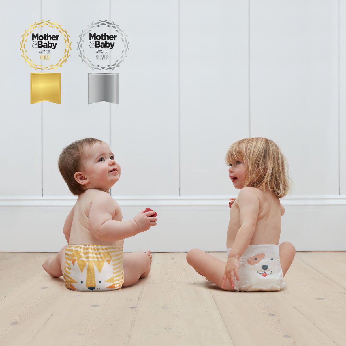 The only nappy brand to offer parents the choice of plant-based eco nappies, and reusable nappies. We've won gold & silver in both categories for the 2024 Mother & Baby Awards. The sustainable choice is catching up @Pampers_UK.