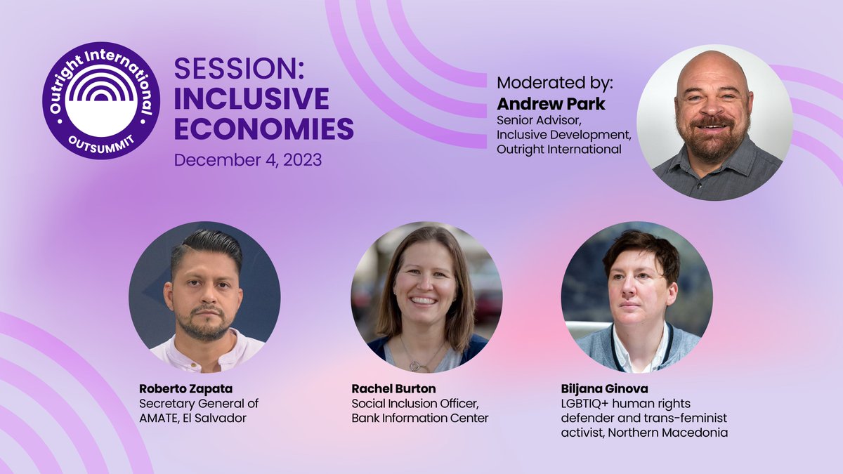 Each year, the #WorldBank makes 100 Billion USD in loans. We want to ensure these programs are #inclusive. Learn more about the Inclusive Bank Advocacy Network -- a new global advocacy network, in our #OutSummit2023 session on inclusive economies. Don't miss a thing. Register…