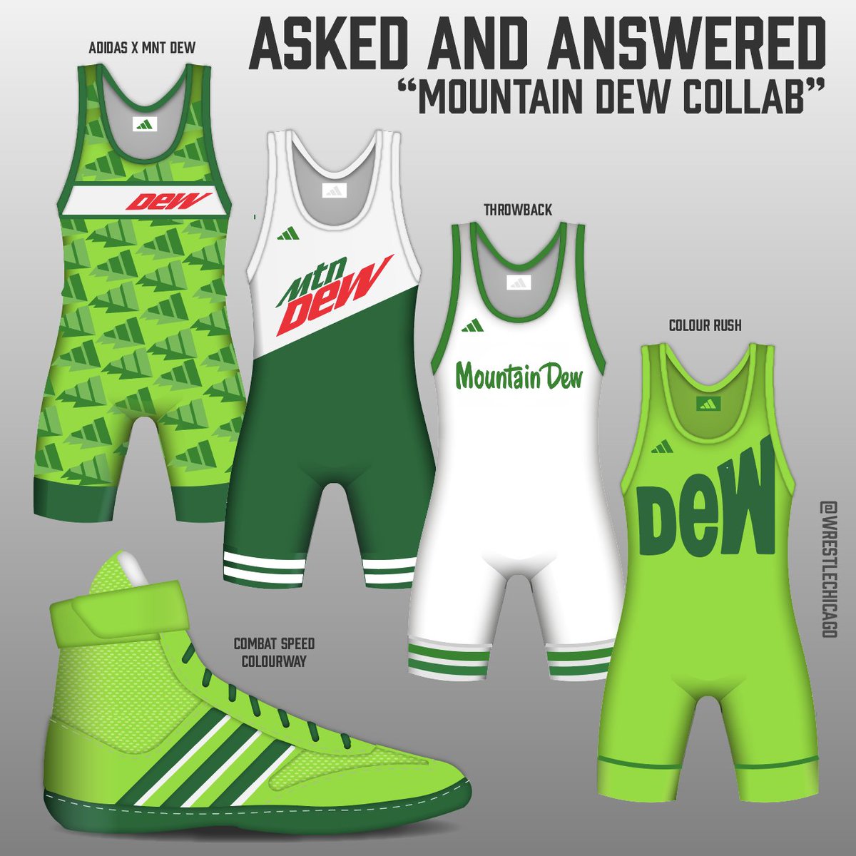 Asked and Answered. Whenever I ask for wrestling collab suggestions, I always get Mountain Dew. So, here we go...