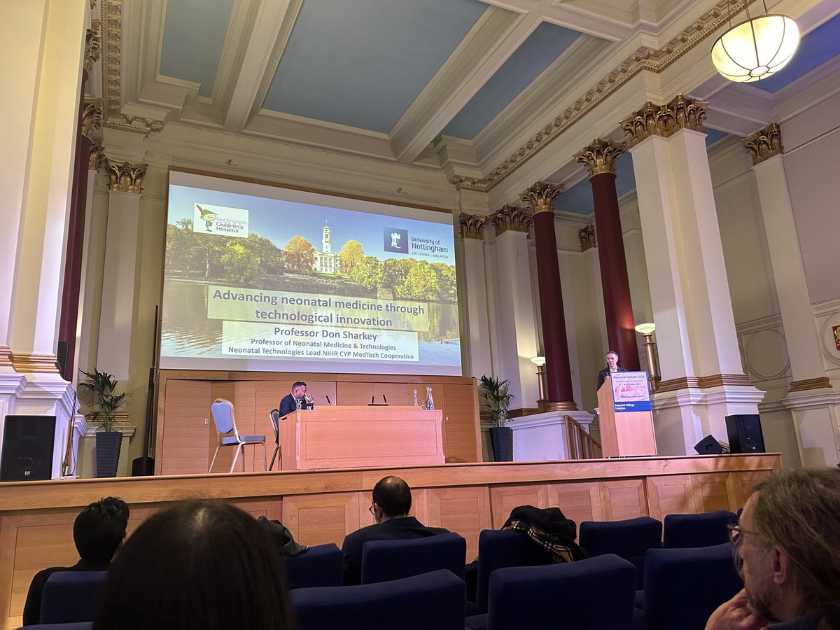 Our Clinical Director ⁦@DrDonSharkey⁩ discusses advancing neonatal medicine through technological innovation at the #neonatalupdate conference