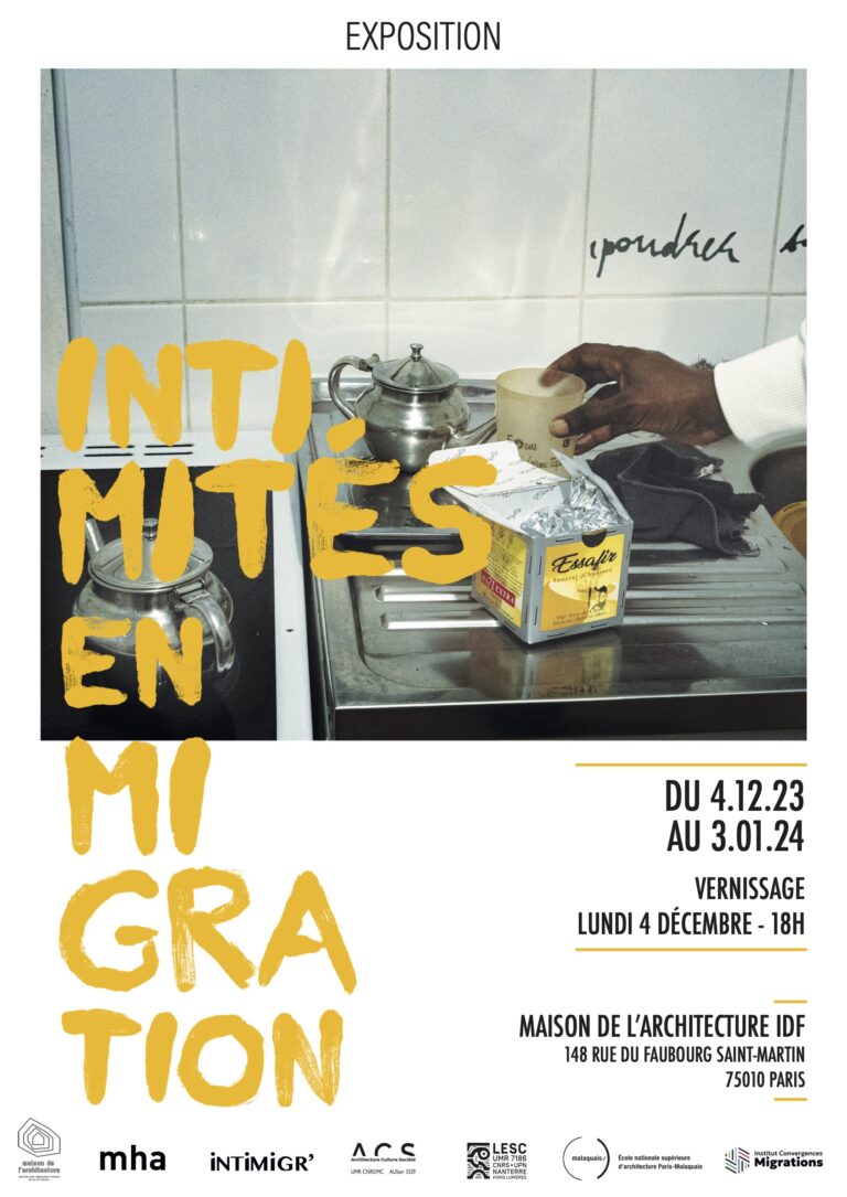 🏠#Exposition Intimités en migration à la <a href="/MA_IDF/">Maison de l'architecture IDF</a>  <a href="/ICMigrations/">Institut Convergences Migrations</a>
📅 Du 4 décembre 2023 au 3 janvier 2024

→ Au programme : 
Vernissage, table ronde, conférence, visite commentée, rencontre …

📍<a href="/MA_IDF/">Maison de l'architecture IDF</a>

+ d'infos : maisonarchitecture-idf.org/?p=10071

#teamarchi