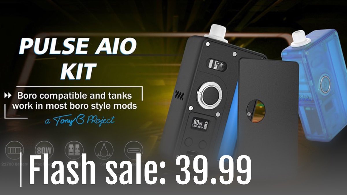 Myvpro_Official's tweet image. 🚀 Flash Sale! Get the Vandy Vape Pulse AIO Kit for just $39.99! 🌟 Limited stock, lowest price in the USA. Perfect for every vaper with customizable pods &amp;amp; advanced features. Don&apos;t miss out! 🛒 #VapeDeal #PulseAIO #VandyVape #LimitedOffer 🌪🔥
