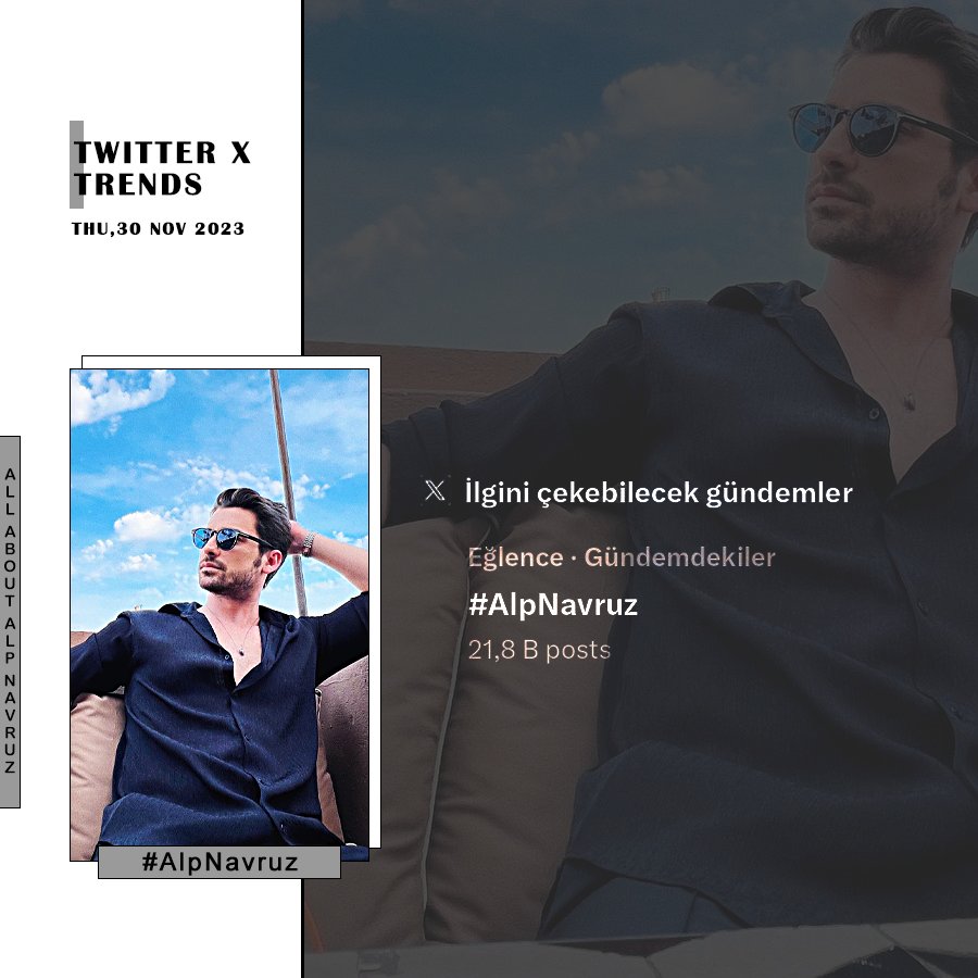 allaboutnavruz's tweet photo. Alp Navruz 21.8 B posts ile gündemde yerini aldı. ✨

#AlpNavruz • @AlpNavruz https://t.co/BlyuQtIdP9
