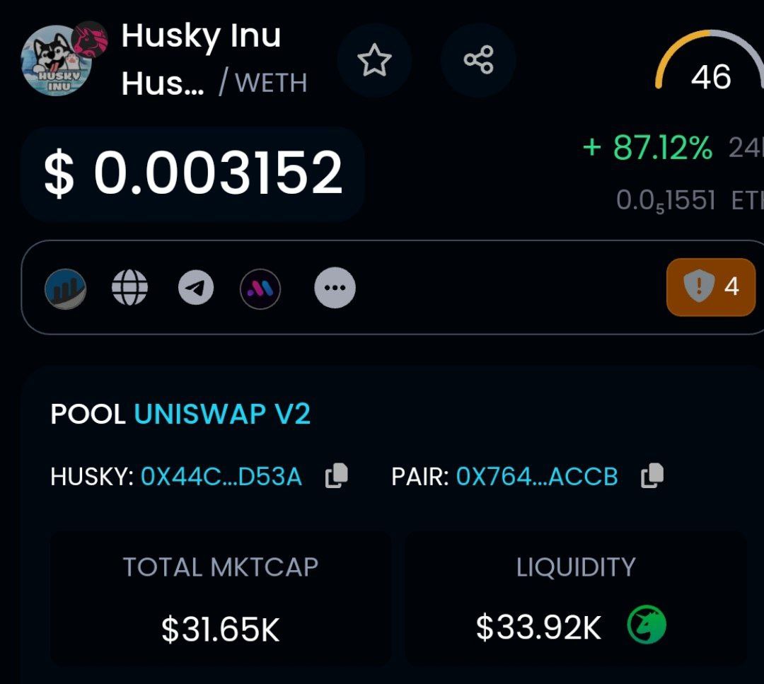 HuskyInuToken's tweet photo. DEXTOOLS HAS BEEN UPDATED

https://t.co/59pDDYeHLh

https://t.co/bsIlkVOc6c

$HUSKY #HUSKYINU #ETH #ETHEREUM https://t.co/ziw5b5MzX3