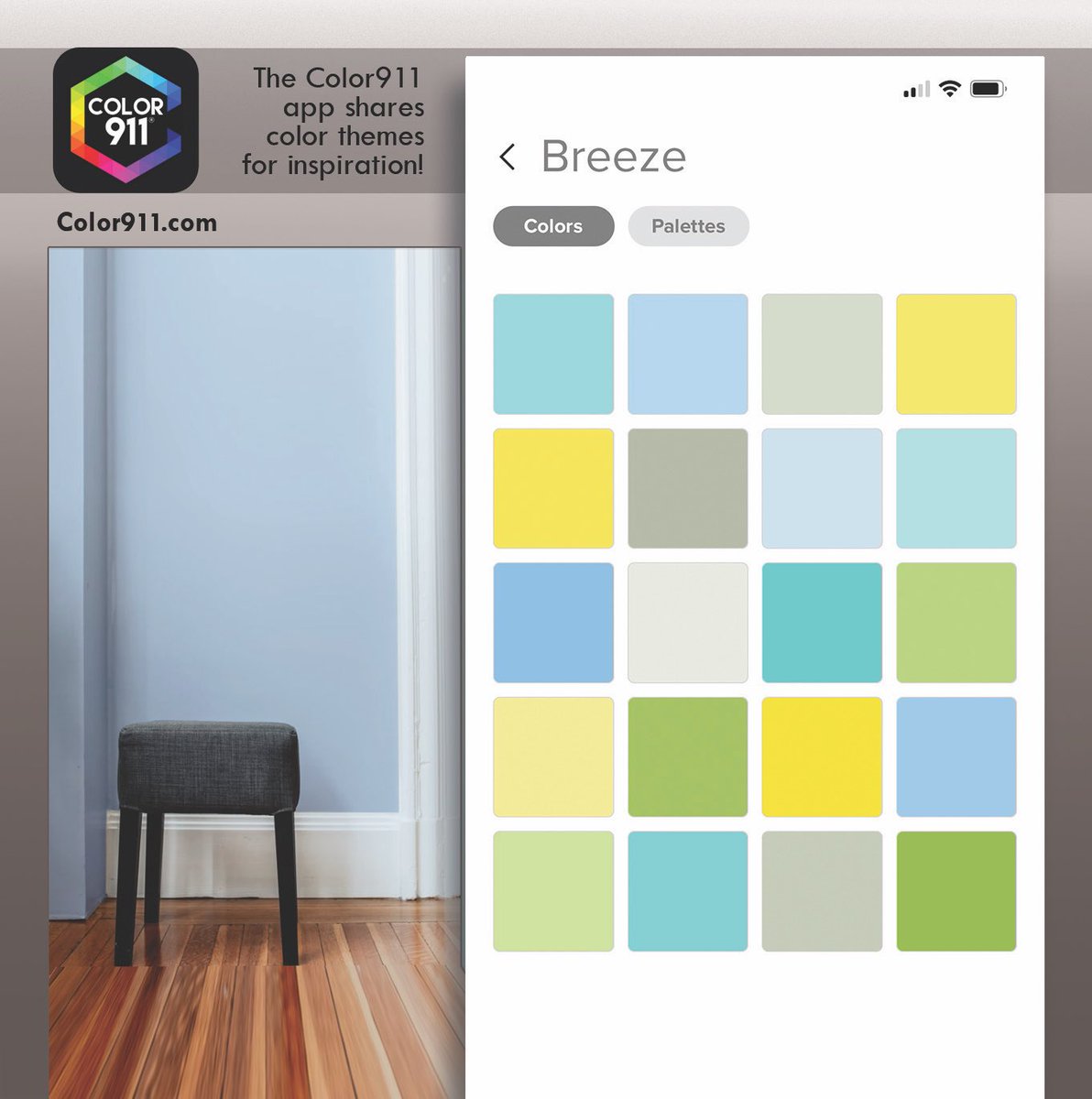 color911's tweet photo. When you start with a #paint color, look through the #Color911 #color themes to see what colors look great with it. #Inspiration right in your phone created by a #colorexpert! Try it out; https://t.co/szpkQkE5iZ
#behr #diy #designer #colorapp #designapp @HouseBeautiful @HB https://t.co/50Z0q2yBFW