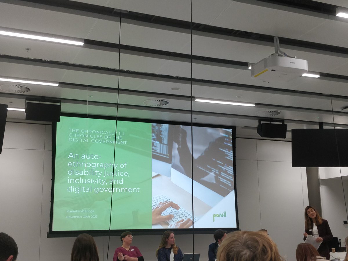 What a wonderful conference organised by @SRanchordas and <a href="/BeckMalou/">Malou Beck</a> on vulnerability, digitalisation and disability rights with such an appropriate closure with a presentation of <a href="/MarankeWieringa/">Maranke Wieringa</a> on auto-ethnography of inclusive justice, disability and digital government