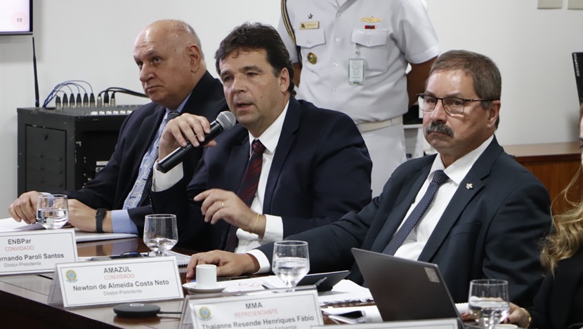 AmazulDefesa's tweet photo. A AMAZUL esteve presente na 8ª Reunião Plenária do Comitê de Desenvolvimento do Programa Nuclear Brasileiro (CDPNB), que assessora o Presidente da República na definição de diretrizes e metas para o Programa Nuclear Brasileiro, supervisionando sua execução. https://t.co/LKSmbFYR6S