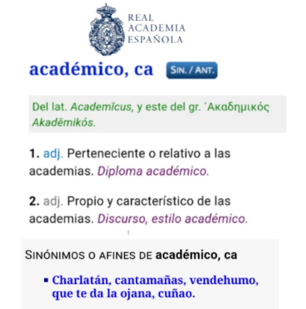 matronicidio's tweet photo. Donde las dan las toman @RAEinforma https://t.co/64e88OwYjk