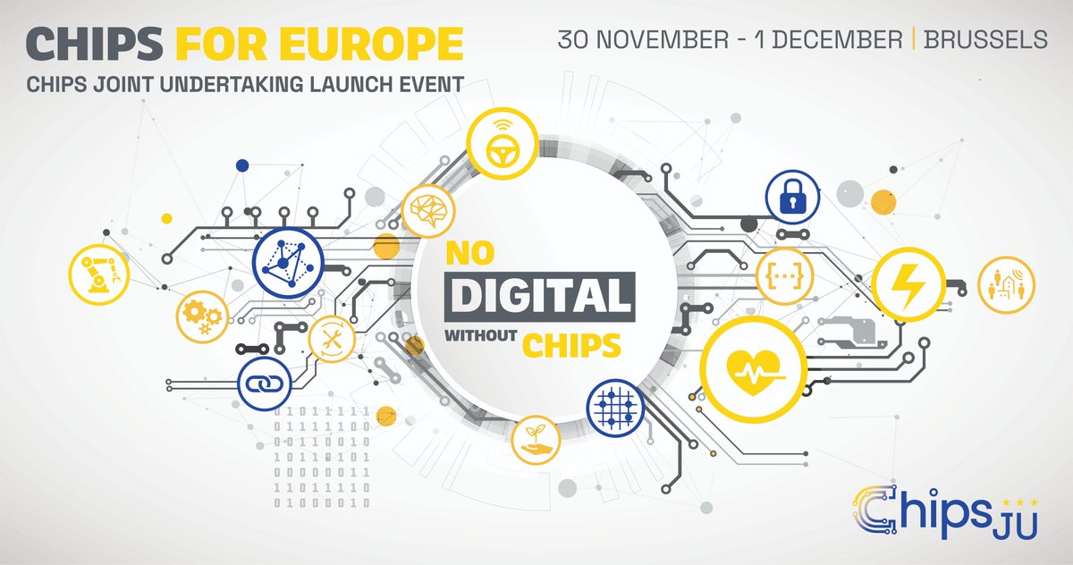 ✨Welcome to the Chips Joint Undertaking - the main implementer of the Chips for Europe Initiative. Today over €3B of investment was launched. @Chips_JU will strengthen 🇪🇺 tech leadership & accelerate the transfer of excellent research outcomes from the lab to fab. #EUChipsAct
