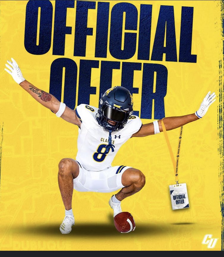 Cedric (@cedric76928931) on Twitter photo Blessed and honored to receive an offer from Clarke University!!! <a href="/CoachHicksCU/">Adam Hicks</a> <a href="/RutherfordRam/">Rutherford Ram Football</a> Blessed and honored to receive an offer from Clarke University!!! <a href="/CoachHicksCU/">Adam Hicks</a> <a href="/RutherfordRam/">Rutherford Ram Football</a>
