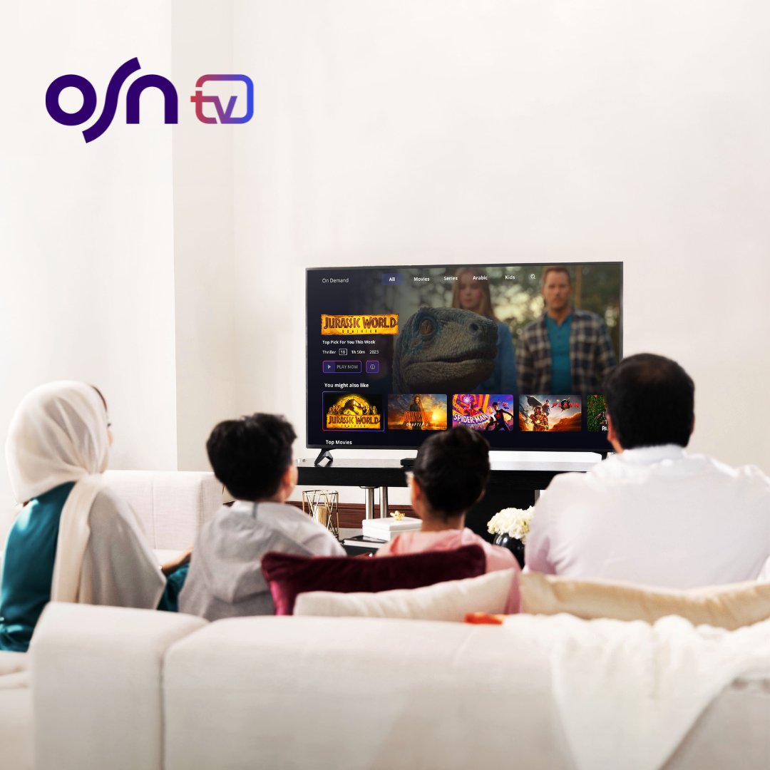 osntvofficial's tweet photo. جهاز OSNtv الجديد، ترفيه للحياة!
Entertainment for life!
#OSNtv #OSN #OSNtvNewBox #ParentalControl #AllAppsInOnePlace #OnDemand #Dishless #AndroidBox #StreamingTV #VoiceSearch #ForAllTheFamily https://t.co/YRZKuL7FCS