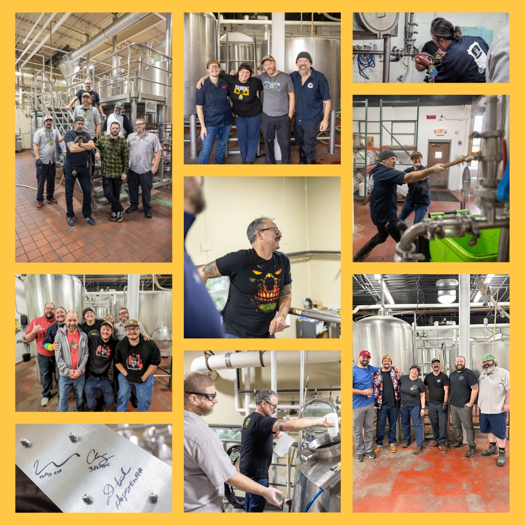 Eccentric Day = specialty collabs 🍻

Here’s an inside look at a few moments captured at this month’s brew days! 👇 Drop into our Eccentric Café starting at 12pm tomorrow for a chance to try these 5 beers on tap. Collab role call: <a href="/3floyds/">3 Floyds Brewing</a>, <a href="/UpperHandBeer/">Upper Hand Brewery</a>, <a href="/onewellbrewing/">One Well Brewing</a> + more