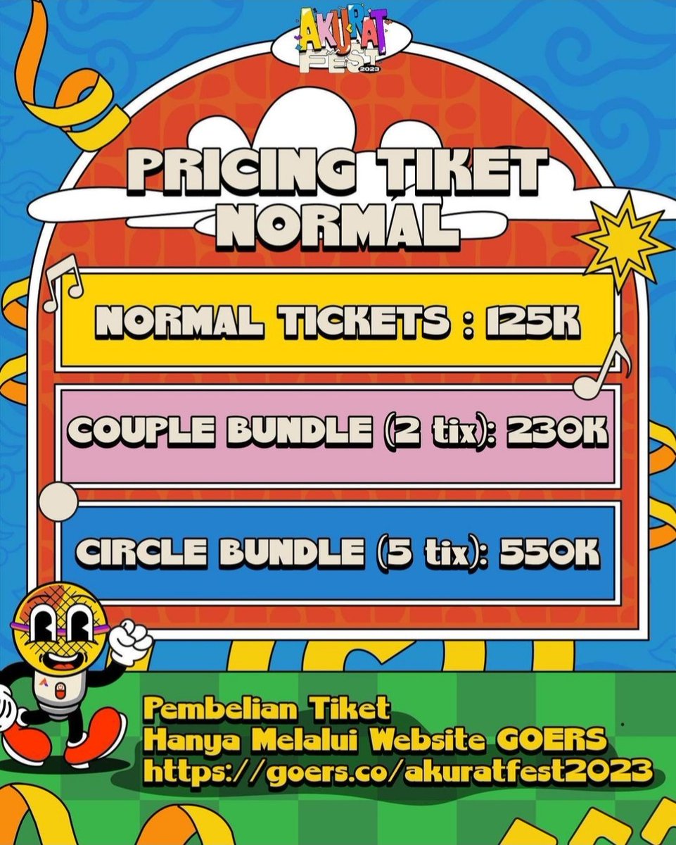 Heysunproject_'s tweet photo. GUYS ADA YANG SERU NIH DI BANDUNG TANGGAL 9 DESEMBER NANTI!

Akurat Festival 2023 presented by @.san.bejo and @.akuratco

📍Secapa TNI AD Bandung
🗓️9 Desember 2023

Harga Tiket Normal: 125.000
Bundling Couple (2 tickets): 115.000/tix
Bundling Circle (5 tickets) : 110.000/tix https://t.co/Jw3VOCuRl4