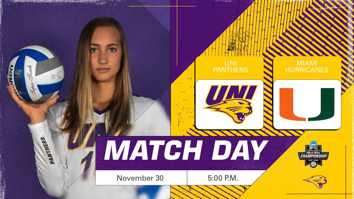 UNIVolleyball's tweet photo. 𝐌𝐀𝐓𝐂𝐇 𝐃𝐀𝐘 𝐈𝐍 𝐌𝐀𝐃𝐈𝐒𝐎𝐍!!!

🆚: Miami (FL)
📍: Madison, Wisc.
🏟️: UW Field House
⏰: 5 p.m. CT 
📺: https://t.co/Z93dlme8zj
📻: https://t.co/vfBaV5YCJz
📊: https://t.co/43lq7p8Jzu

#EverLoyal #1UNI #NCAAVB https://t.co/xy6J99krIV