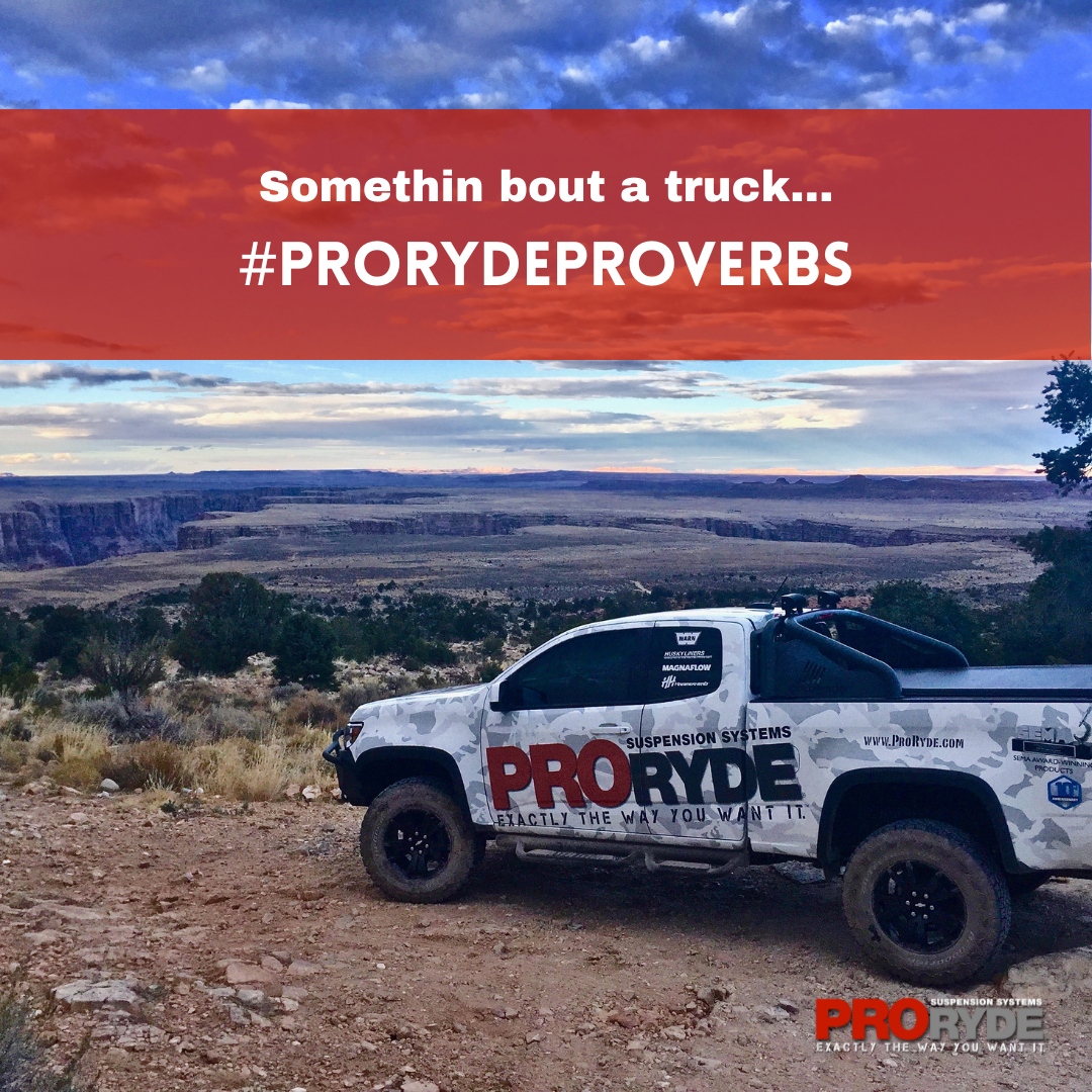 There’s something about a truck, we just can’t explain it.

#ProRydeProverbs #Lift #LiftKit