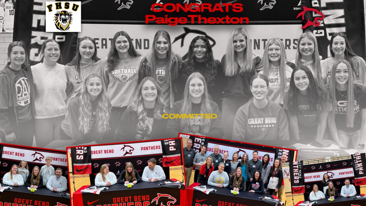 GBHS_Athletics's tweet photo. Congrat Paige on signing with Fort Hays University to play Softball! https://t.co/jLPKbZd7nN