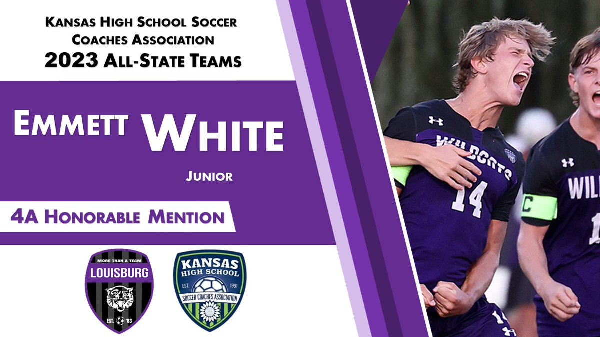 Congrats to junior Emmett White for being named HONORABLE MENTION ALL-STATE in Class 4A Soccer!

#WildcatSoccer #PursuingExcellence #AllStateSoccer
