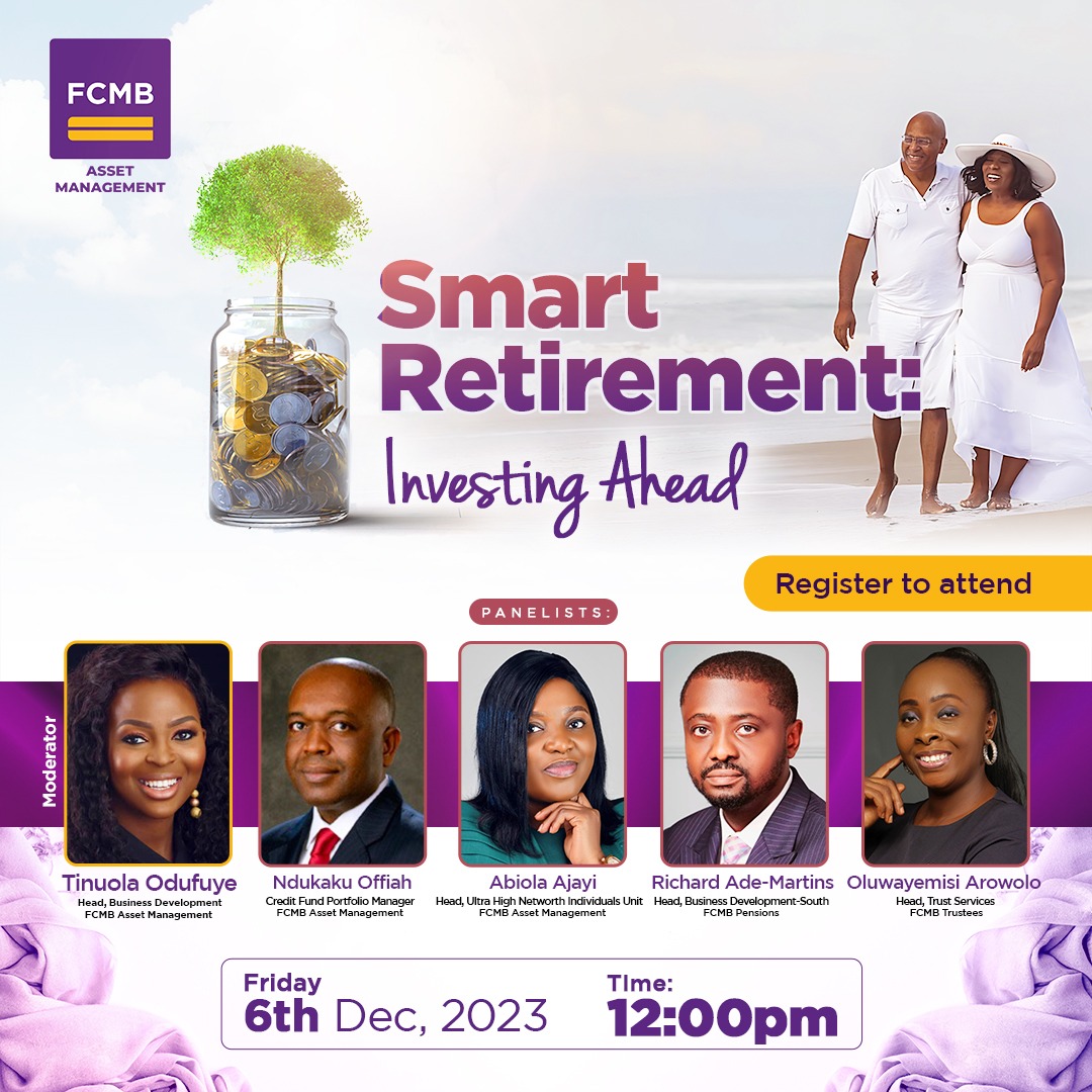 fcmbassetmgt's tweet photo. Have you registered?

If you haven't, you still have the opportunity to do so. 
Date: Dec. 6, 2023
Time: 12:00 PM, West Central Africa

Register 👇👇👇👇👇👇https://t.co/vd4MCcNG2G

#Webinar #FCMBAM #FCMBAssetManagement #FinancialPlanning #InvestmentAdvisory #Retirement #Pensions https://t.co/8aAb6LB2NB