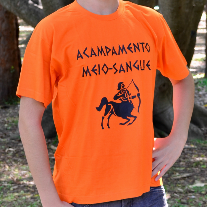 Camiseta Percy Jackson Acampamento Meio-sangue Unissex