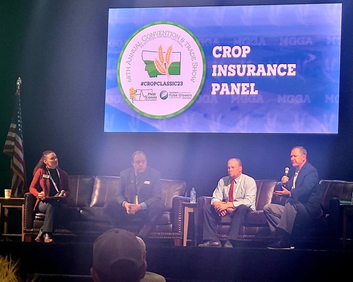 peasloveharmony's tweet photo. Day three at #cropclassic23 kicked off with an very informative crop insurance panel! #pulsecrops #northernpulse #plant24 https://t.co/XbvCR0DWnY