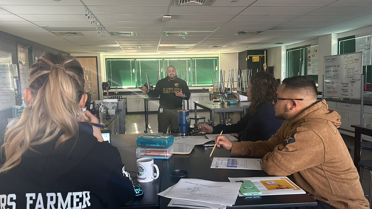 A true learning PLC!  Thank you Mr Ramos for the mini-PD with the Biology team on improving student retention @MontwoodHS @ARomo_MHS #excellenceforall #whenyougrowyouknow