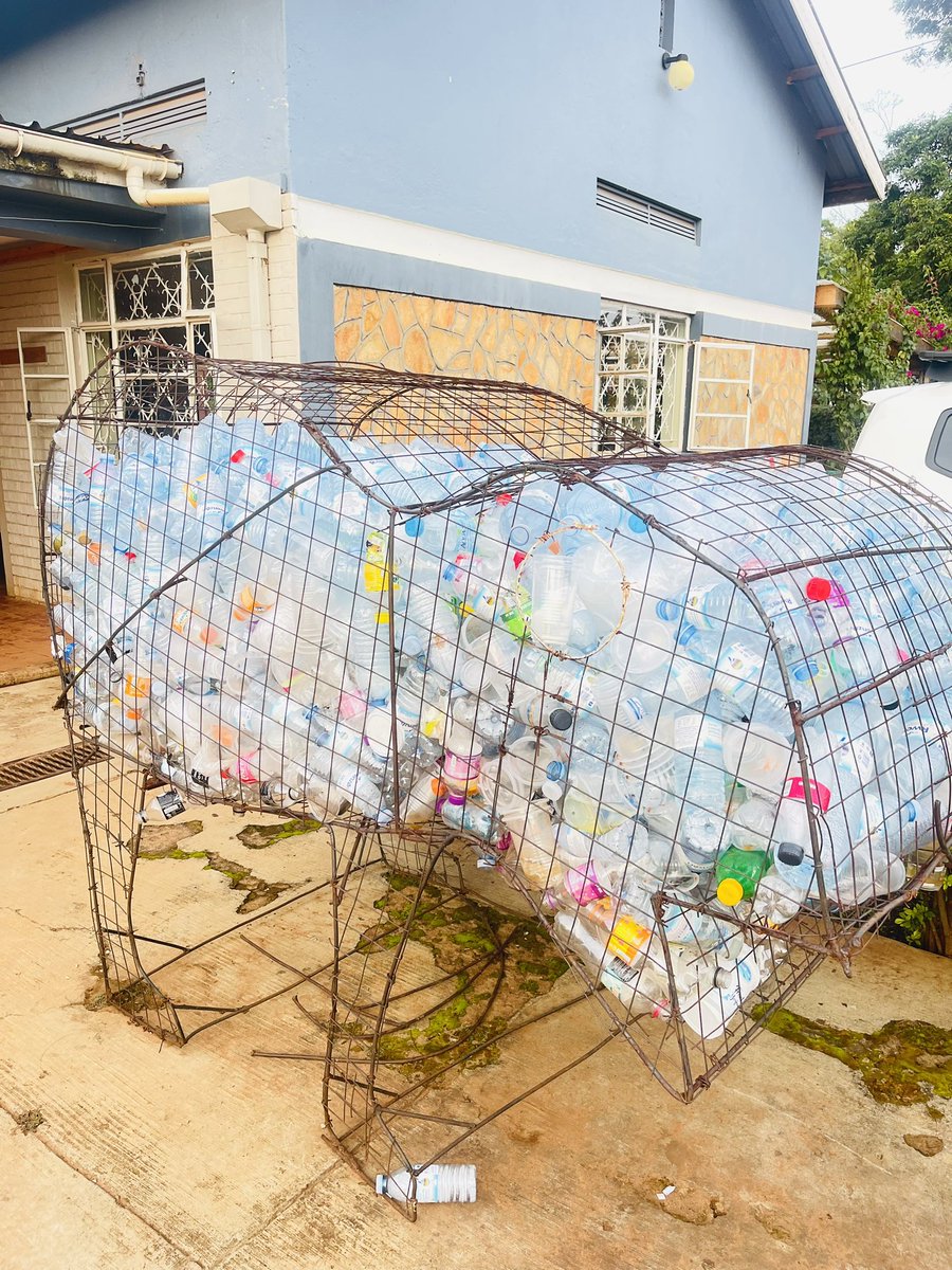 Spotted this giant eco-warrior today at Elephante Commons in Gulu and I was impressed! A bold move towards a plastic-free future. Kudos to businesses taking the lead in sustainability! #GreenInitiatives #PlasticFreeLiving #EnvironmentalAction'