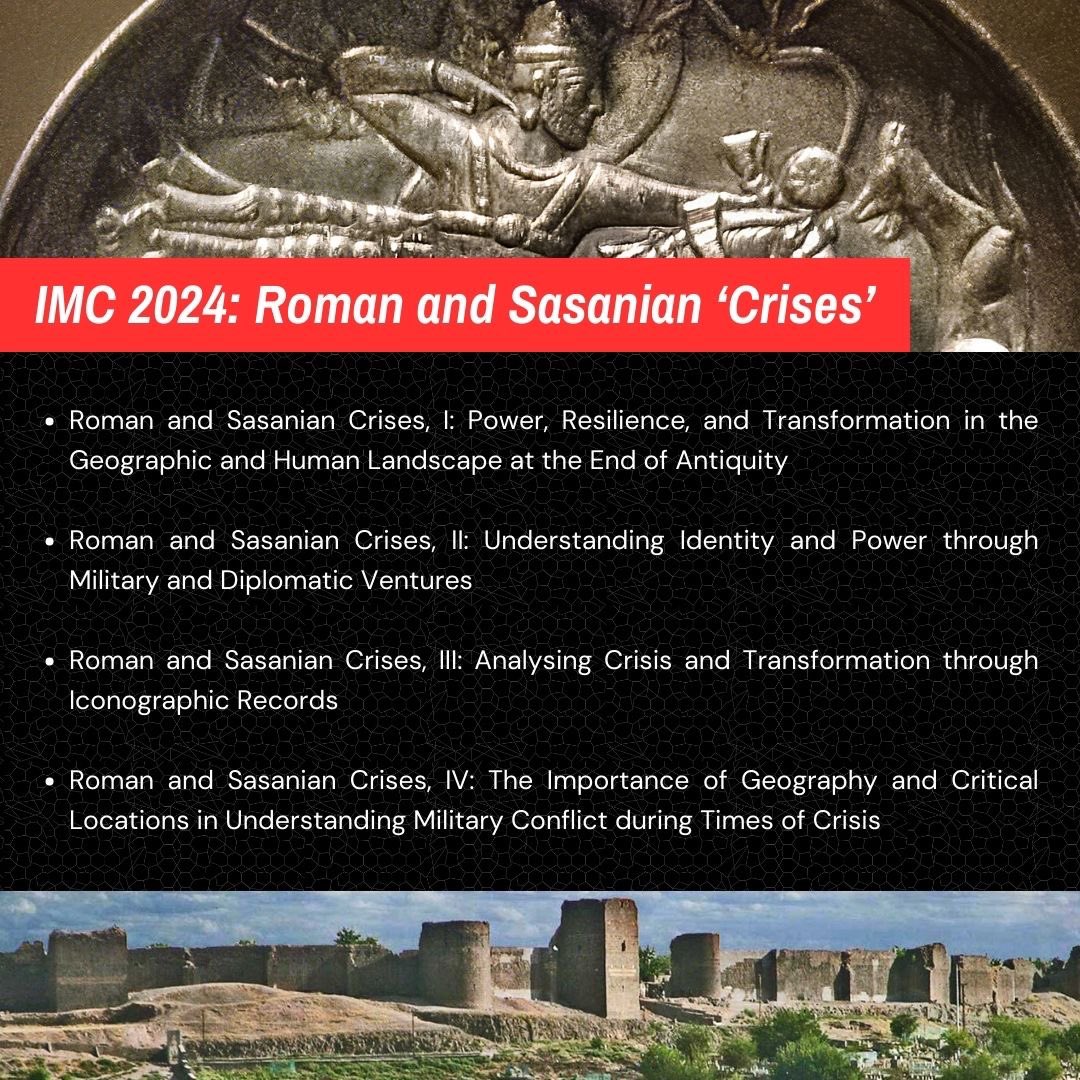 stros006's tweet photo. 🚨News🚨 Thrilled to announce that @DomizianaRossi1 and I’s panels on  #Roman and #Sasanian relations have been accepted for @IMC_Leeds 2024! 

This will be our fourth year of hosting 4 dedicated panels to the two empires. Sneak peak ⬇️ 👀 #MedievalTwitter #IMC2024 #LateAntiquity https://t.co/YFV3GCyDQD