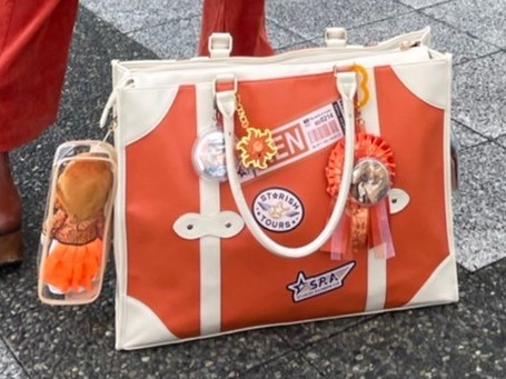 自分が恥ずかしくてなかなかポスト出来なかったけど、深夜だからいっか〜！
こんな感じのバッグです〜。透明の百均ポーチにレンのぬい密封してました(笑)
まさかのこのバッグごとないんです……。これなくなるとは思わなかったの……。可能性低いけど、お見かけしたらご連絡頂けると幸いです。