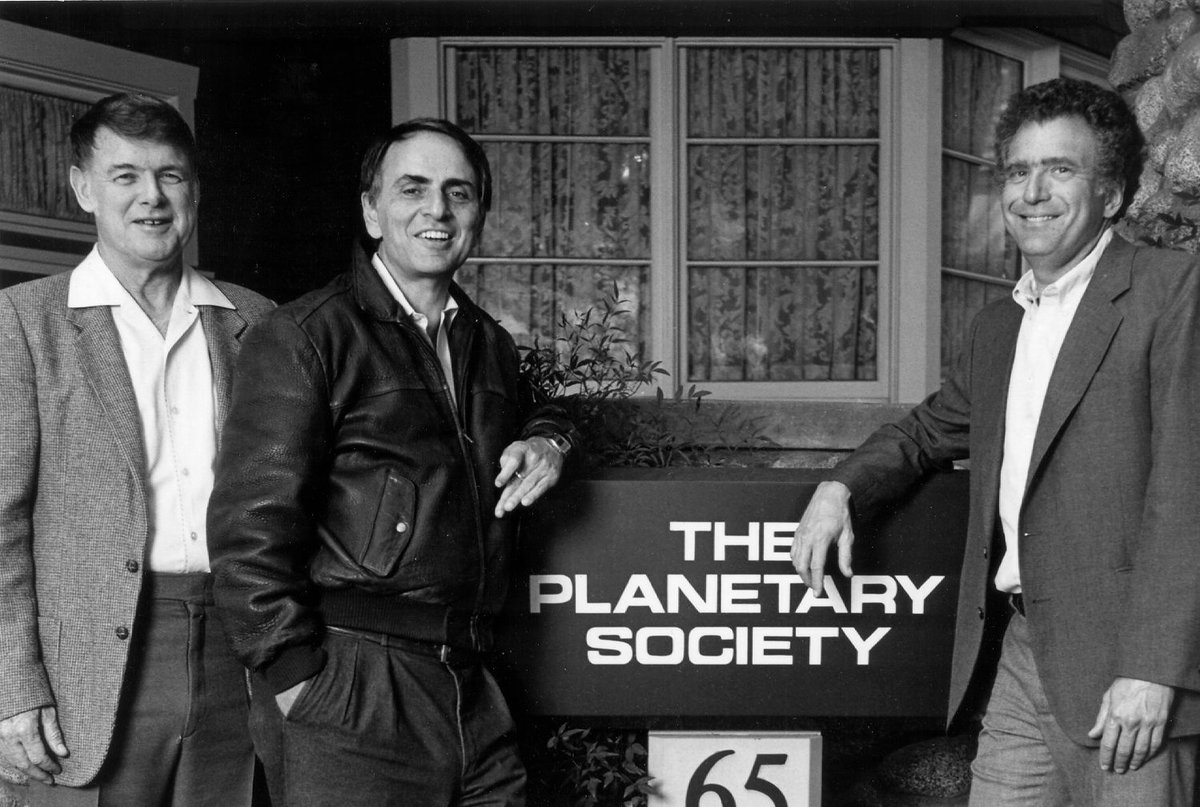 It's our 44th birthday! 🎂 On November 30, 1979, Carl Sagan, Bruce Murray, and Louis Friedman founded The Planetary Society. Thanks to our members and supporters over the past four decades, we're a step closer to understanding the Cosmos and our place in it. 💫