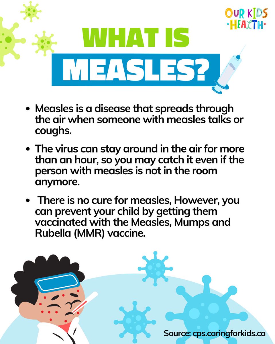 Our Kids' Health (@our_kidshealth) on Twitter photo Breaking down the facts on measles: What every parent needs to know.
Stay informed, stay protected. 💪🩺
<a href="/CanPaedSociety/">Canadian Paediatric Society</a>
#MeaslesFacts #ChildhoodHealth #StayInformed #MeaslesAwareness #ProtectYourChild #VaccinesWork #MeaslesPrevention #OurKidsHealth Breaking down the facts on measles: What every parent needs to know.
Stay informed, stay protected. 💪🩺
<a href="/CanPaedSociety/">Canadian Paediatric Society</a>
#MeaslesFacts #ChildhoodHealth #StayInformed #MeaslesAwareness #ProtectYourChild #VaccinesWork #MeaslesPrevention #OurKidsHealth