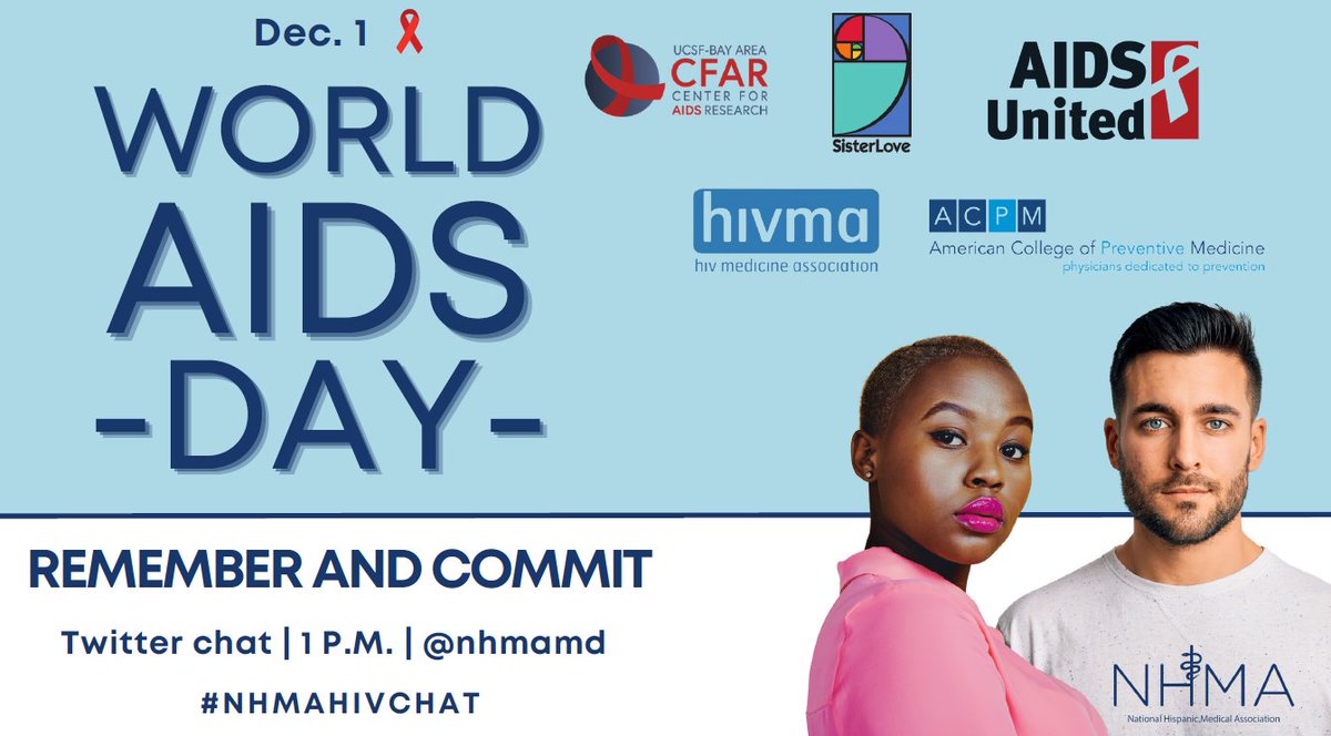 WORLD AIDS DAY: Various events tomorrow for the day including this Twitter chat - follow #NHMAHIVChat at 1pm EDT  December 1