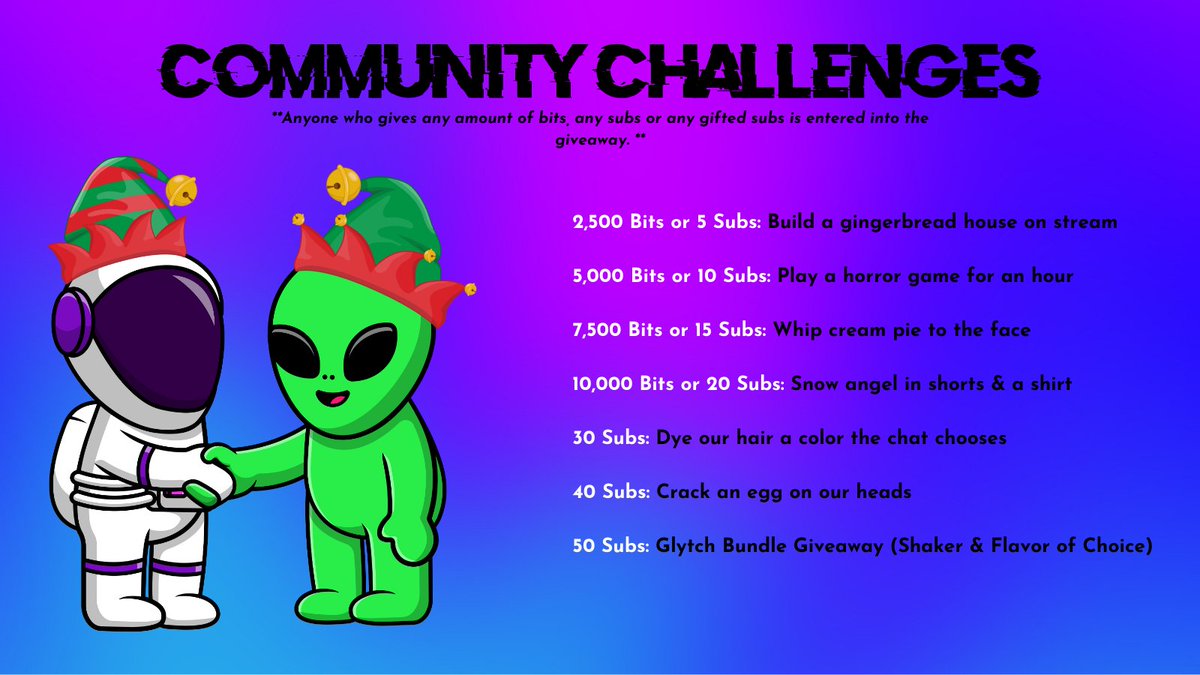 Couch_Campers's tweet photo. GUESS WHAT TOMORROW ISSSS???
DECEMBER 1ST a.k.a THE FIRST DAY OF COUCH-A-THON!
We can't wait to celebrate the holidays with y'all, especially since we have some fun challenges & incentives.
#subathon #twitch #twitchsubathon #couchathon #gamercouple #gamingcouple https://t.co/Ym1S56LEjY