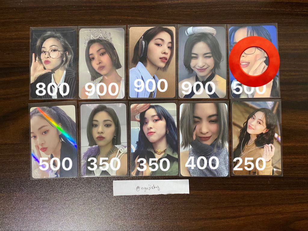 ryujisky's tweet photo. #ryujicart — [♡] ; wts lfb ph 

itzy pcs ✩⡱
  ⤷ onhand
  ⤷ don't claim if sensitive!
  ⤷ payo (gcash) | sco

💯 - SOLD
⭕️ - RESERVED with DP

*୨ reply / dm to claim ୧*

ryujin yeji chaeryeong yuna lia checkmate itzy cil cheshire trading album pc kill me doubt https://t.co/749TZf2dPz