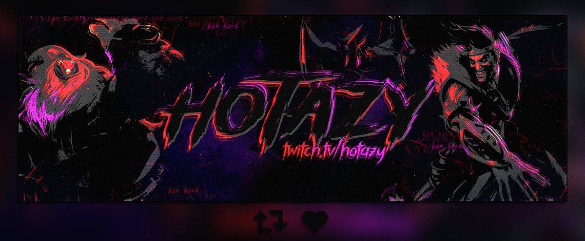 ChimeGF's tweet photo. Draven and Bard header I made for @hotazyy 
- Commissions open - https://t.co/LGimpKRACx