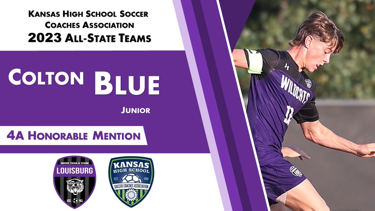 Congrats to junior Colton Blue for being named HONORABLE MENTION ALL-STATE in Class 4A Soccer!

#WildcatSoccer #PursuingExcellence #AllStateSoccer