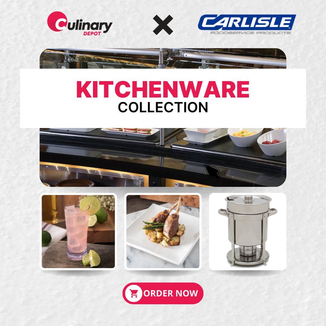 culinarydepot's tweet photo. ✨ CULINARY x CARLISLE ✨

Check out the solutions Carlise and Culinary Depot can bring to your kitchen. 🤝

Shop now on our site.  🛒

#Dinnerware #Kitchenware #CommercialKitchen #CulinaryDepot #CFSBrands https://t.co/Lm5D1ZbCLz