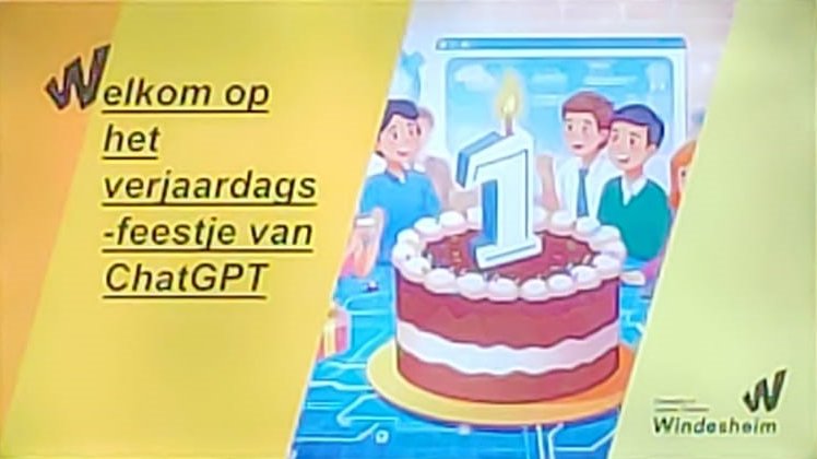 👉ChatGPT bestaat 1 jaar!
Bij de officiële lancering van de Community of Practice voor Generative A.I. vergelijken sprekers  ChatGPT met ingrijpende veranderingen zoals de komst van internet of de stoommachine.
windesheim.tech