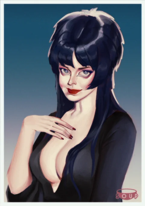 Mistress of the Dark. Elvira #elvira #artph 