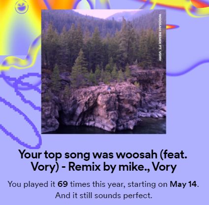 Dominick_Whelan's tweet photo. @justmike peep the number of times played. Nice. Think it's time to retire Woosah from the rotation now. https://t.co/RPjza4aINh