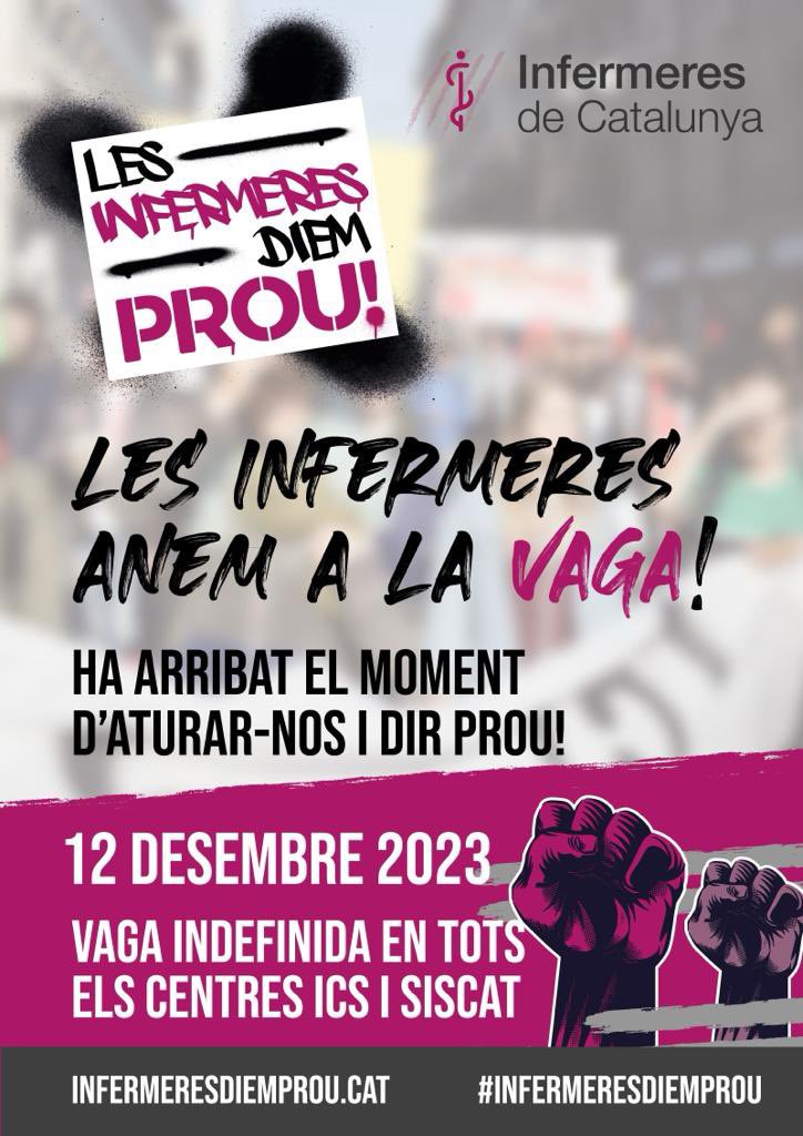 ILluita34185's tweet photo. Ha arribat el moment! Vaga INDEFINIDA #LesInfermeresDiemProu 
A partir del 12/12/2023 esperem màxima participació.
#Vaga3erAcord https://t.co/AswAwx5MdA