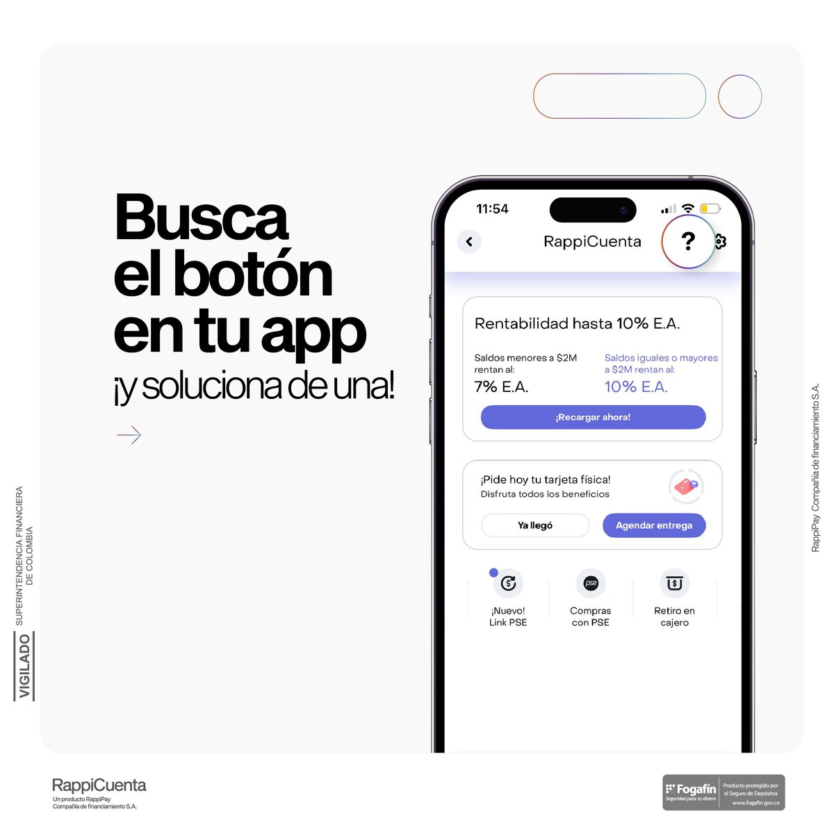 ¡Valoramos tu tiempo! por eso soluciona de una las preguntas frecuentes que puedas tener sobre tus productos desde tu app, ¡aprende cómo y dale click al ? en el menú de tus productos!