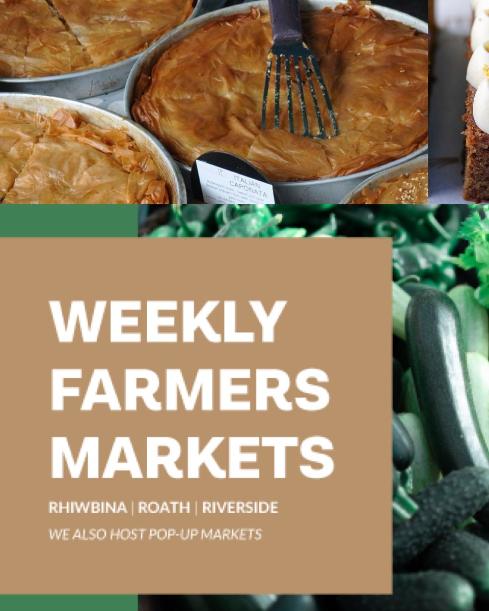 cdffarmersmkts's tweet photo. More than 100 producers sell food and drink across our three Cardiff markets every single week:

🌱 Rhiwbina on Fridays
🌱 Roath on Saturdays
🌱 Riverside on Sundays

To find out who’s trading this weekend, head to the website, it’s updated every week! 👇🏼

https://t.co/UzJ0jECgpp https://t.co/opjikNGeJx