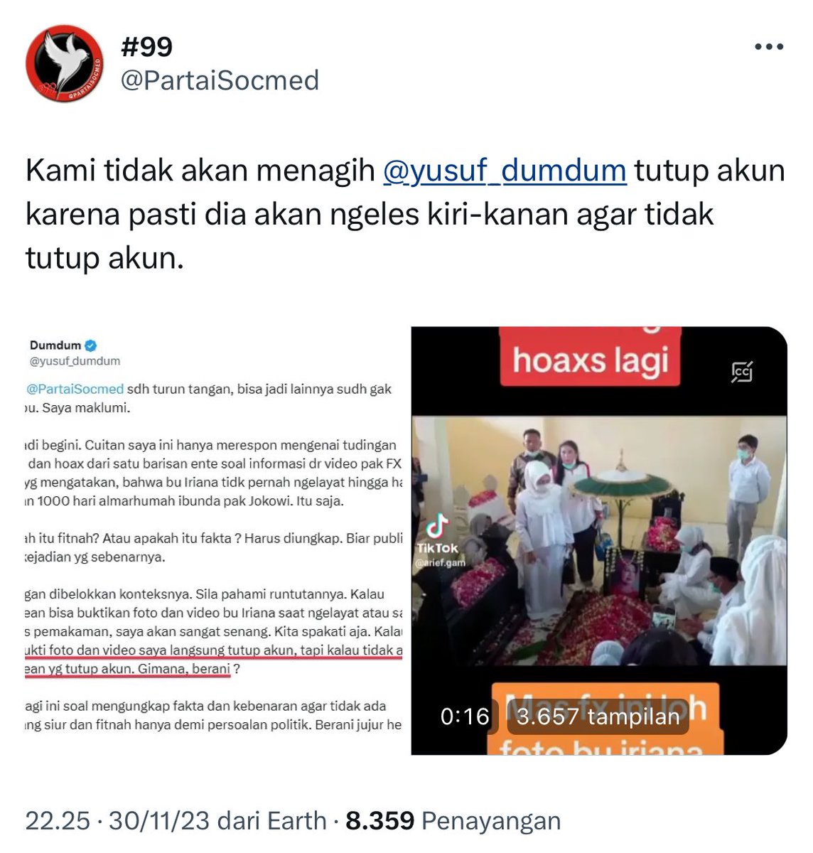 yusuf_dumdum's tweet photo. Loh gw siap tutup akun kalau memang benar. Ngeles buat apa? Masa tum @PartaiSocmed cuma modal comot video gak jelas begitu ? Nih gw kasih foto dr sumber aslinya. Pakai kaca mata pembesar dlu biar jelas. 🤌

Sumber : https://t.co/3SM7HxSTZK https://t.co/B93tlDt1az