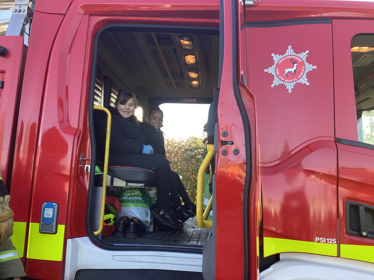 What an amazing day we have had! Year One were lucky enough to meet some firefighters and they taught us all about how they keep people safe. Thank you so much for the visit <a href="/HitchinFire1/">Hitchin Fire Station</a>
