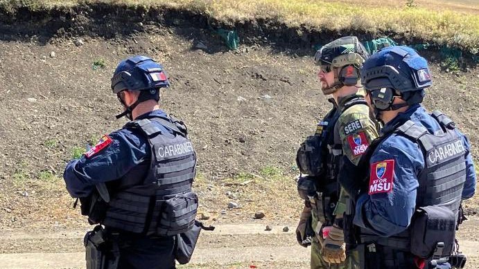 NSPCoE_Director's tweet photo. @NSPCoE_Director & Dep Dir honoured to attend the commemoration of first deployment in 🇧🇦Bosnia, 25 years ago, of #NATO #MultinationalSpecializedUnit #MSU, #StabilityPolicing’s forefather.
#MSU still operates in 🇽🇰#Kosovo,to contribute to long-term peace & development. #WeAreNATO https://t.co/FGIinR8UIp