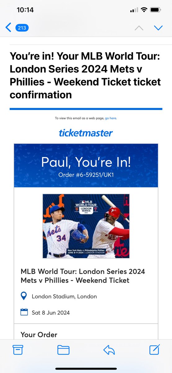 Sweet! @Mets