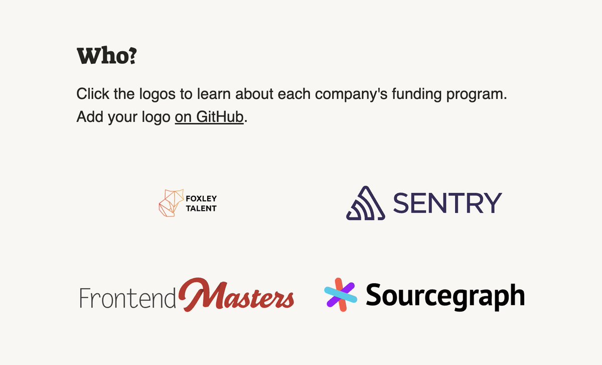 FOSS Funders tweet media